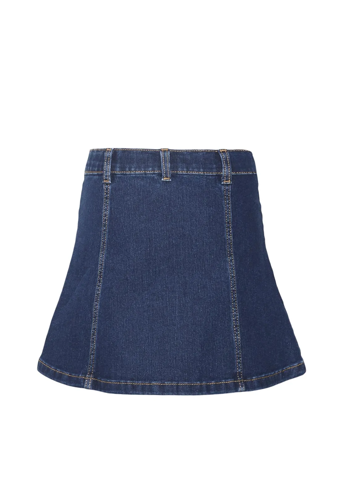 Vero Moda Girl Tilde Short Denim Skirt, Dark Blue Denim