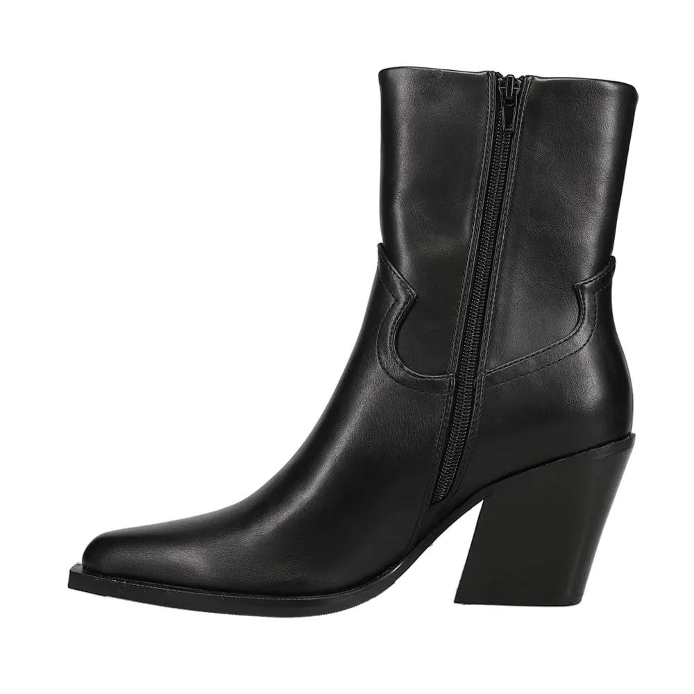 Victoria Pointed Toe Zippered Boots