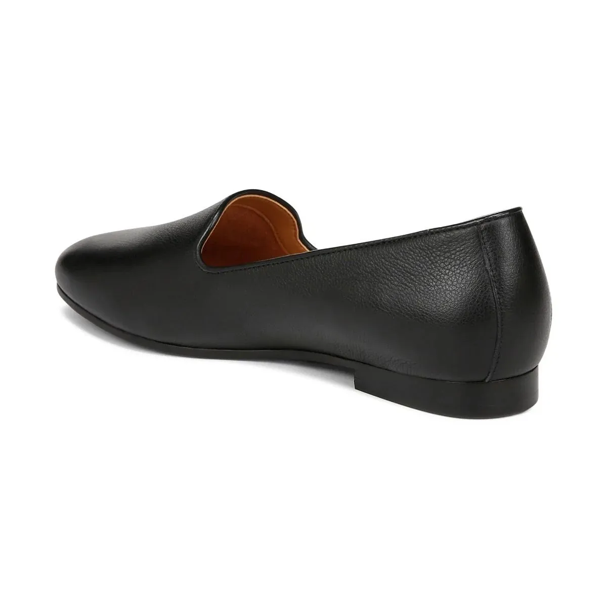 Vionic Willa II Black Leather Flat Women's