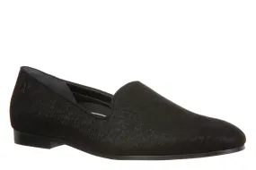 Vionic Willa II Flat Shimmer Textile Black Women's