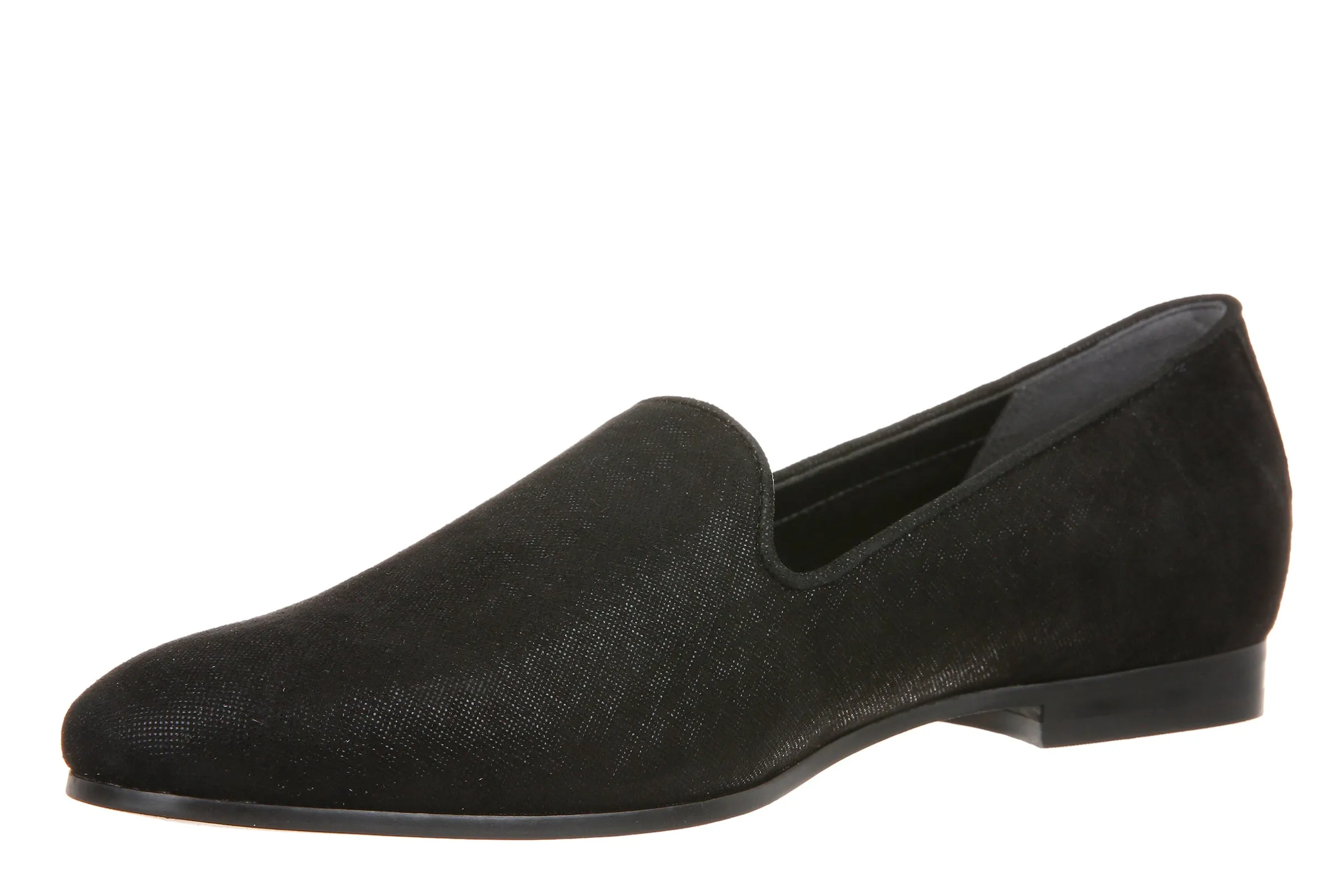 Vionic Willa II Flat Shimmer Textile Black Women's