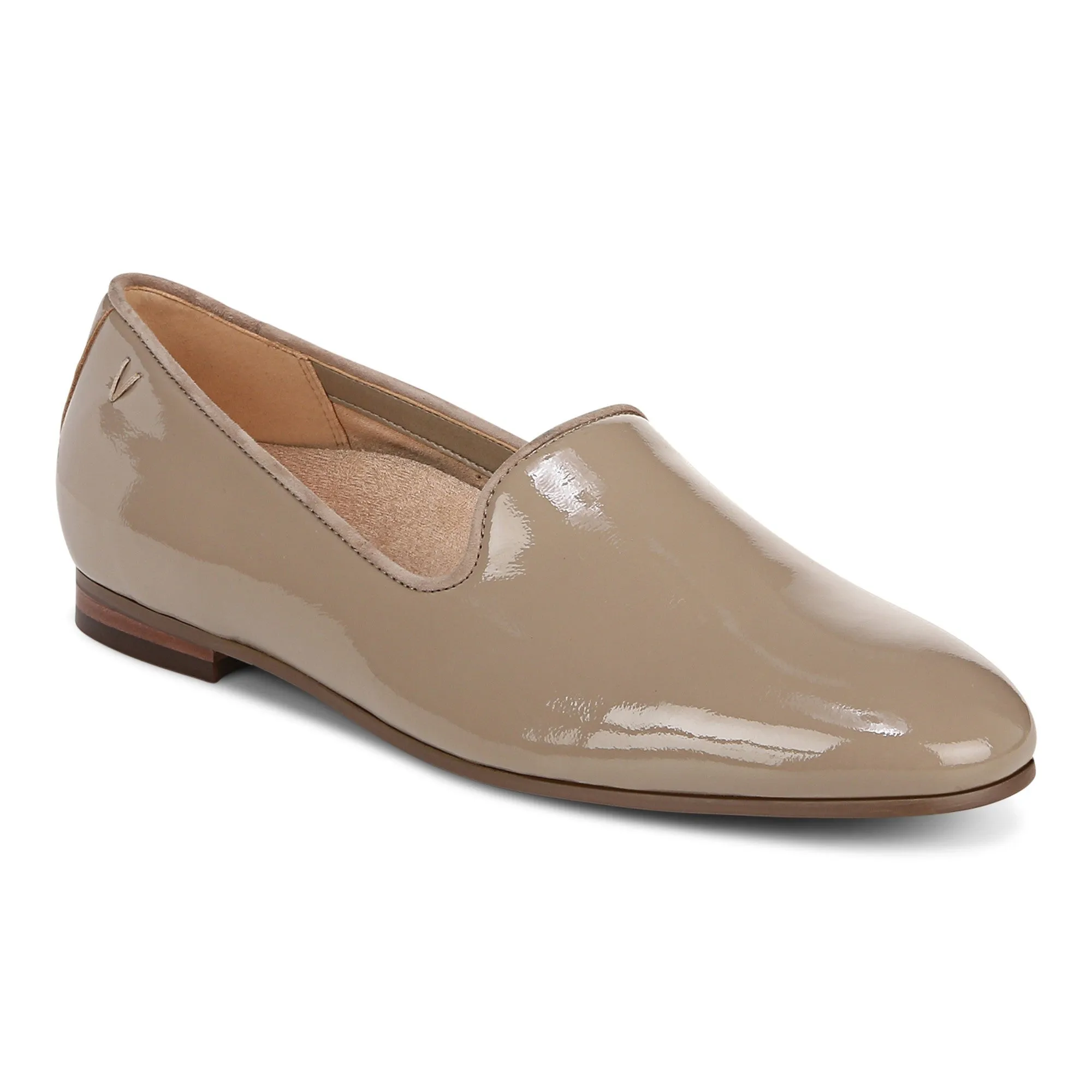 Vionic Willa II Taupe Patent Flat Women's