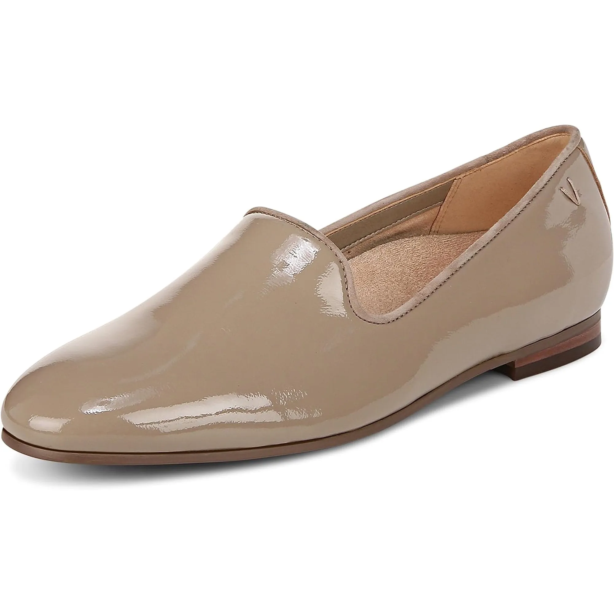 Vionic Willa II Taupe Patent Flat Women's