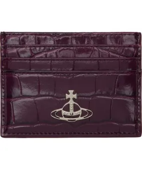 Vivienne Westwood Purple Flat Card Holder