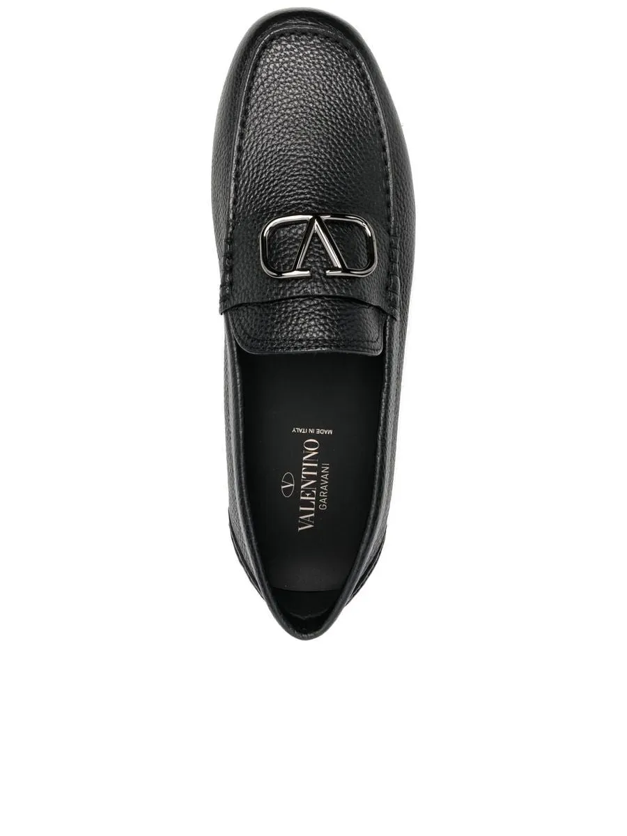 Vlogo Signature Leather Driving Shoes