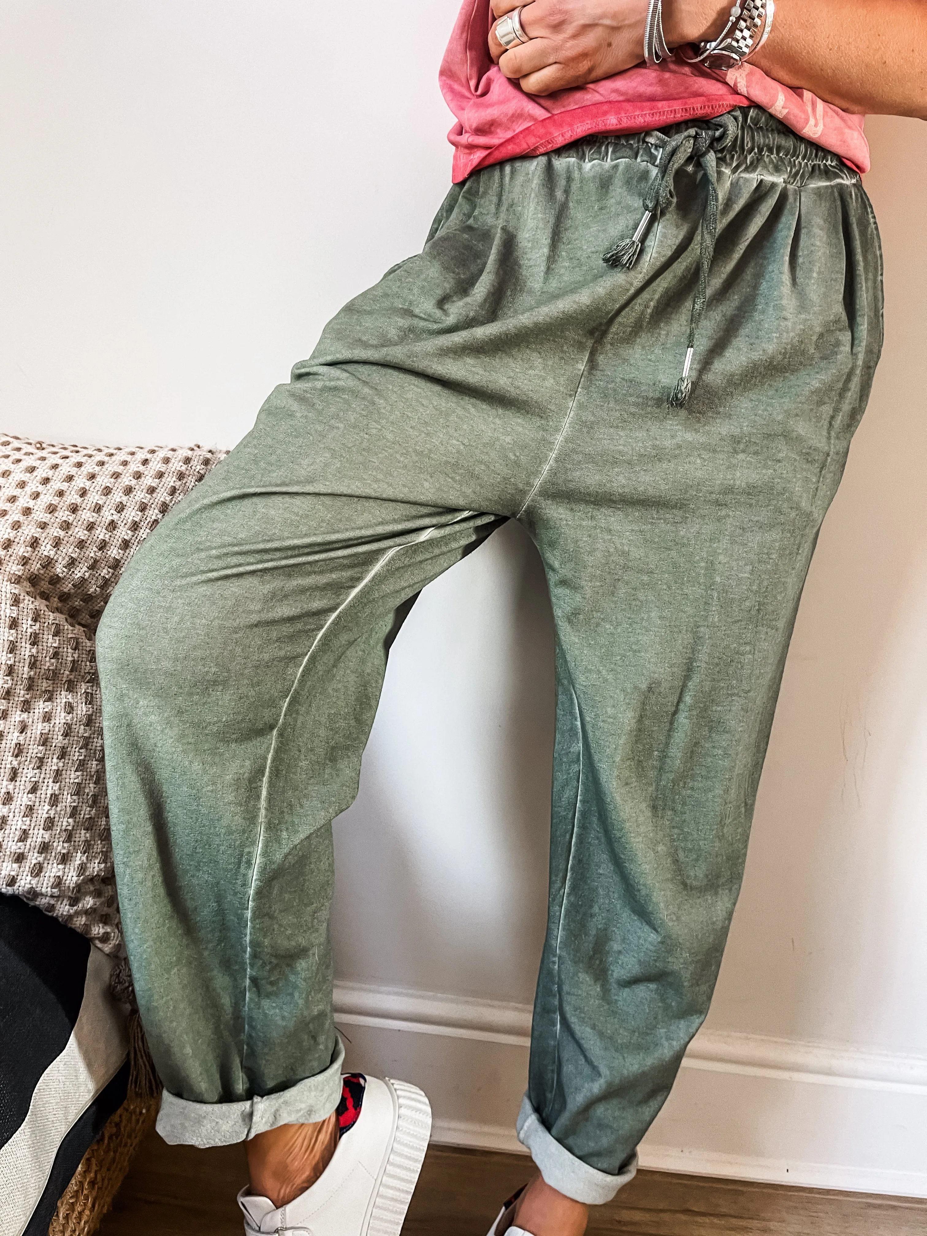 Washed Finish Joggers