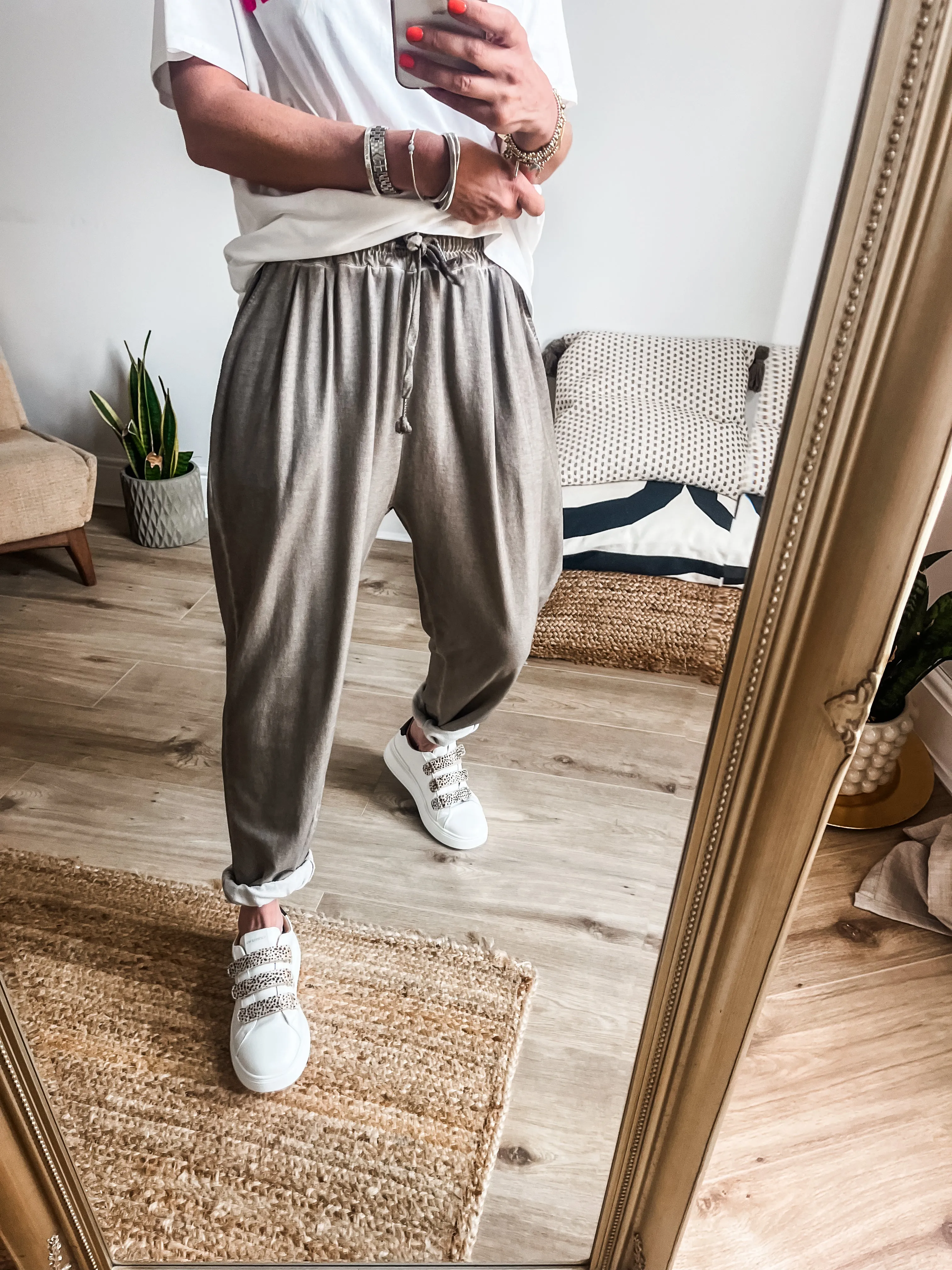 Washed Finish Joggers