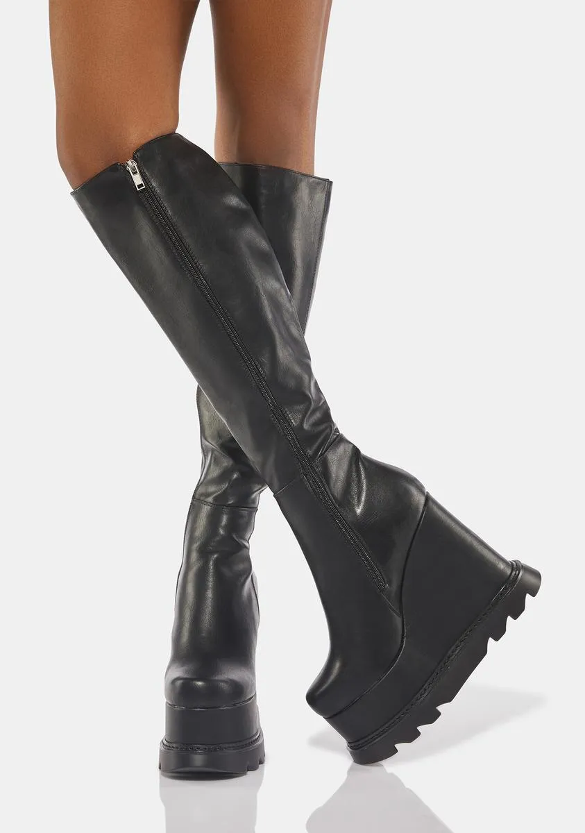 Wedge Boots in Deep Seas