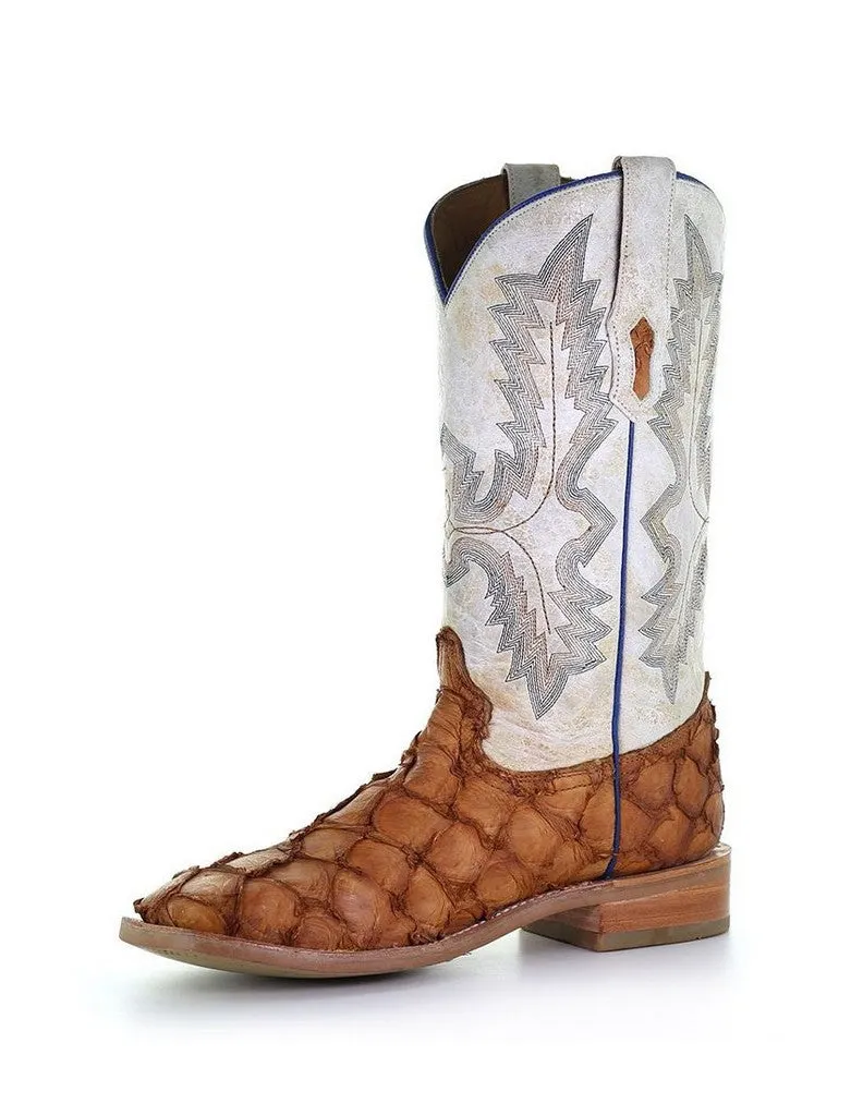 White and Brown Arapaima Fish Boots