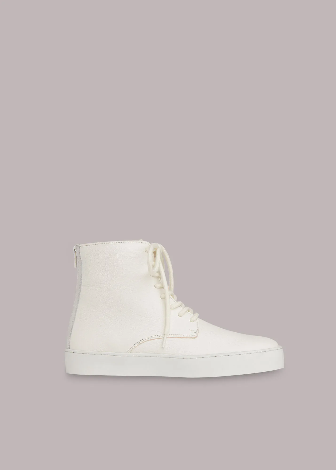 White Booker High Top Trainer