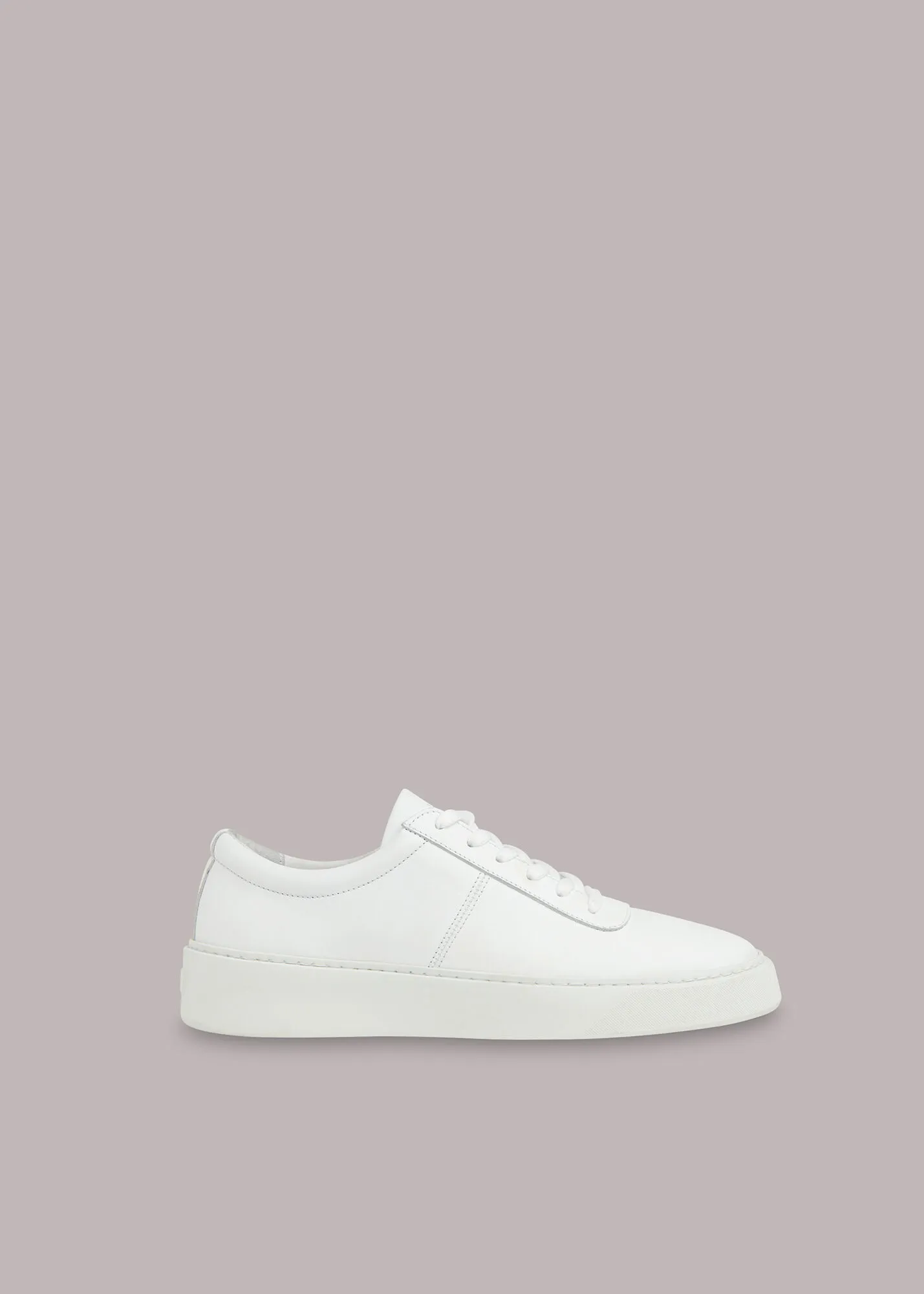 White Kalie Deep Sole Trainer