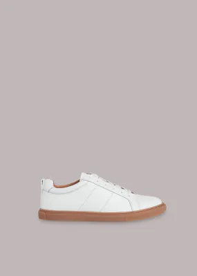 White Koki Gum Sole Trainer