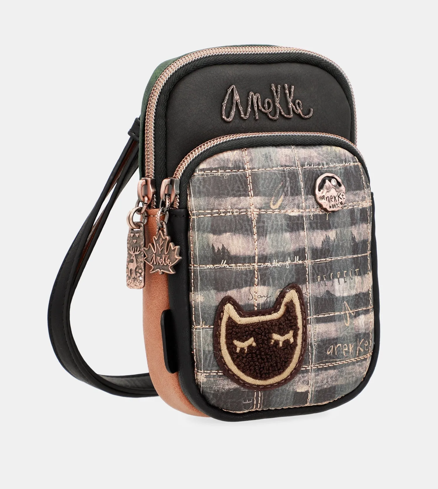 Wild mini shoulder bag with front pocket