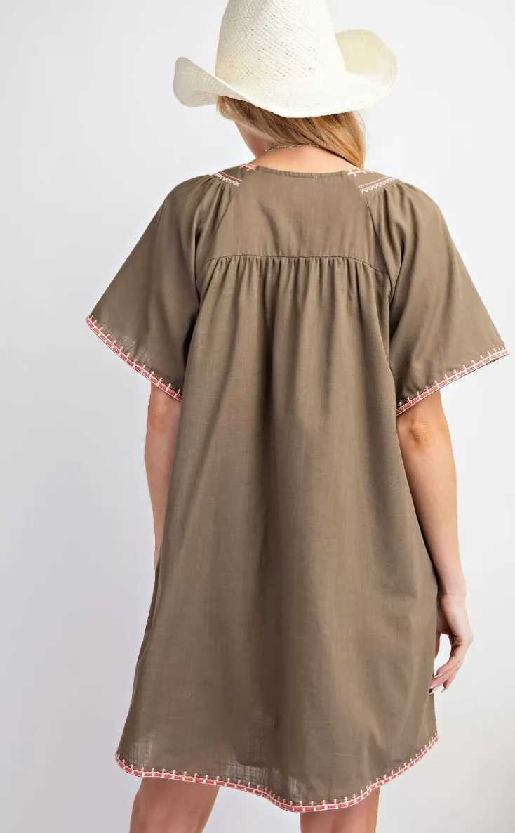 Wild West Embroidered Dress