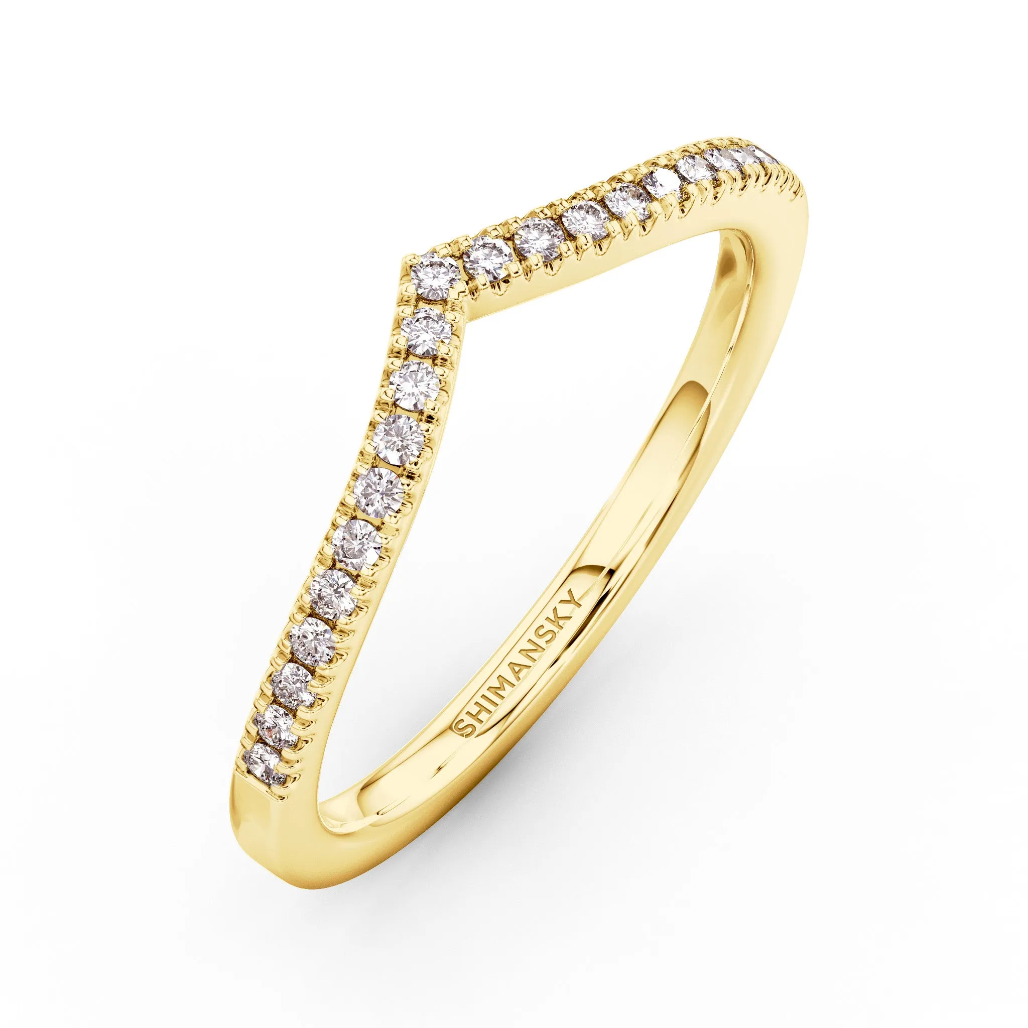 Wishbone Ladies Wedding Band