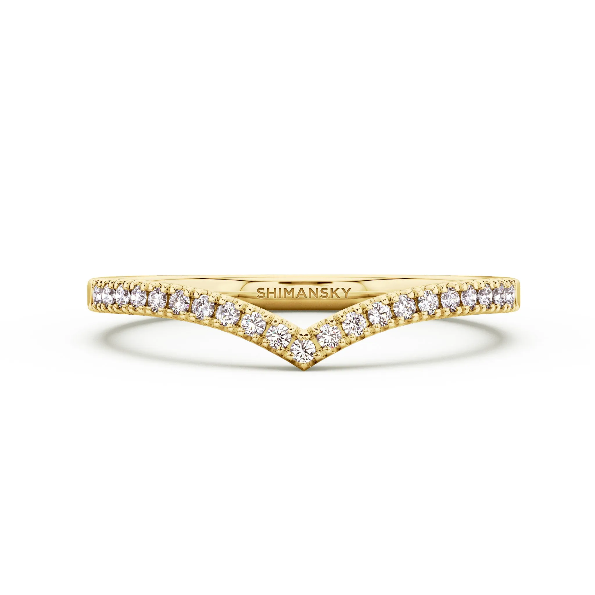 Wishbone Ladies Wedding Band