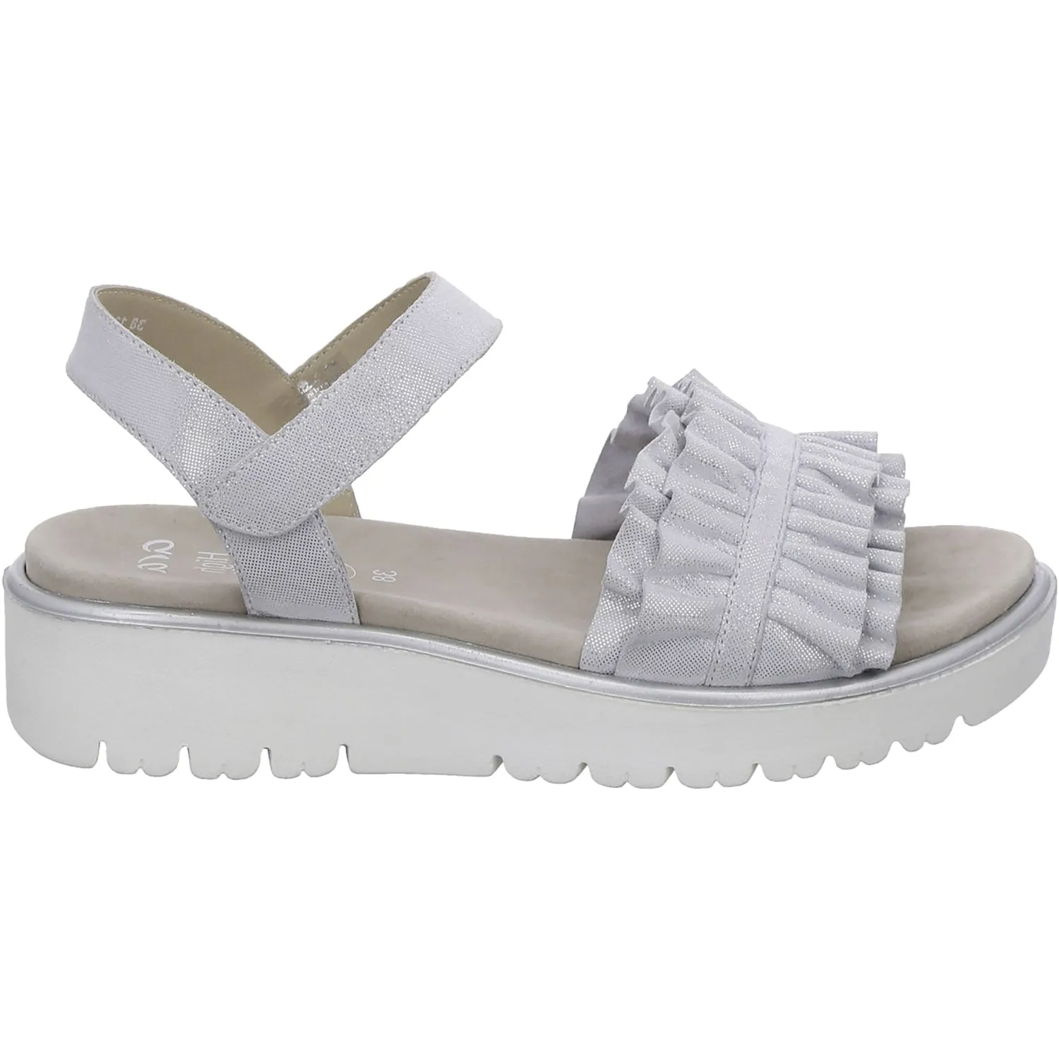 Women's Ara Benton White Kid Suede