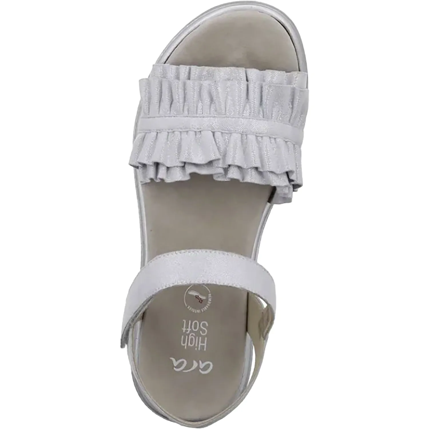 Women's Ara Benton White Kid Suede