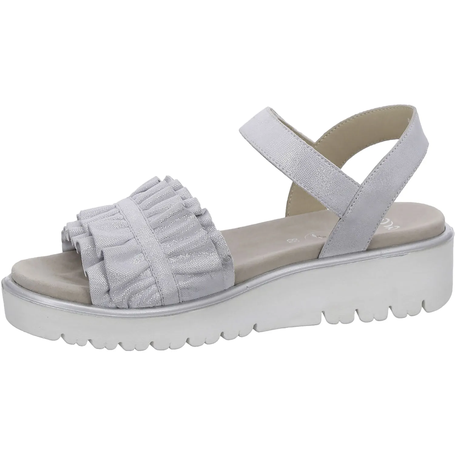 Women's Ara Benton White Kid Suede