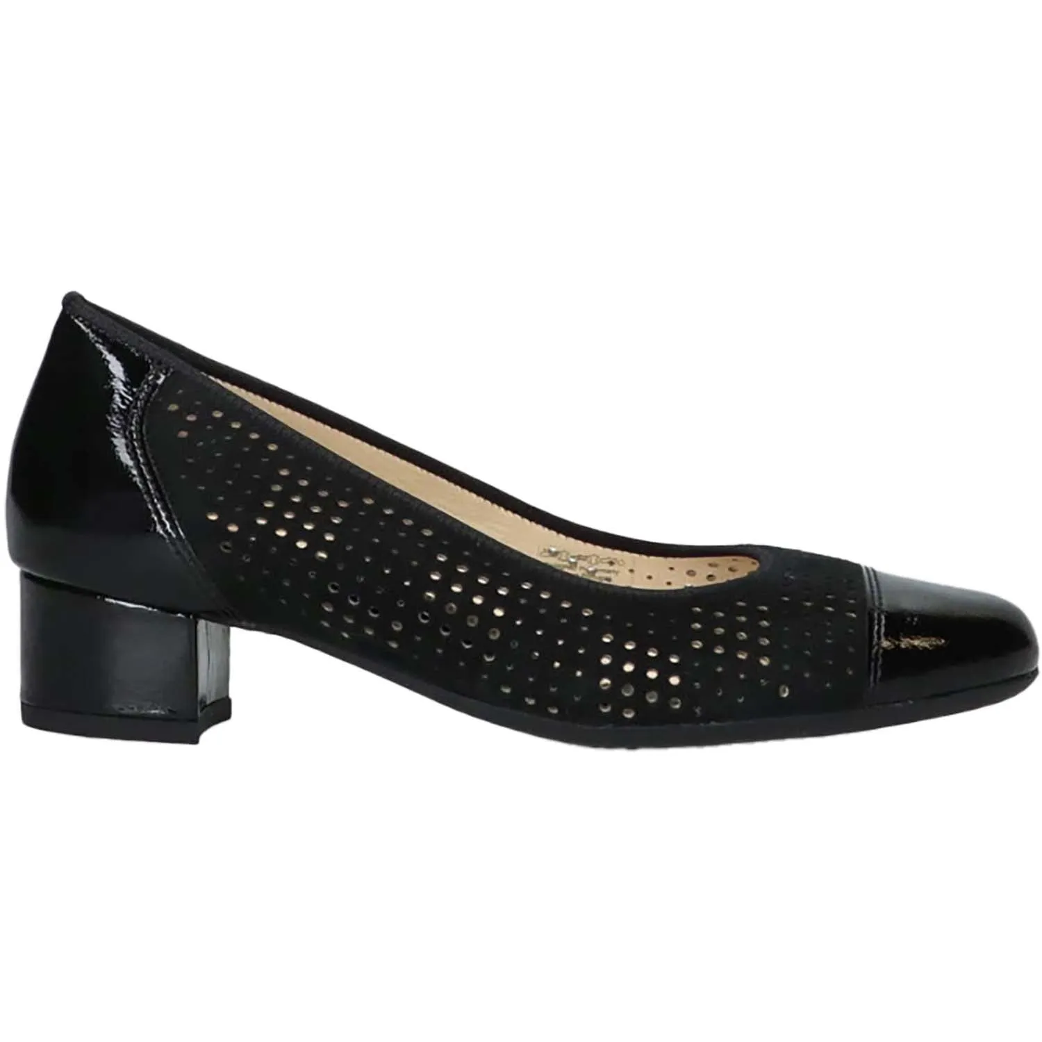 Women's Ara Nonie 3 Black Patent/Kid Suede