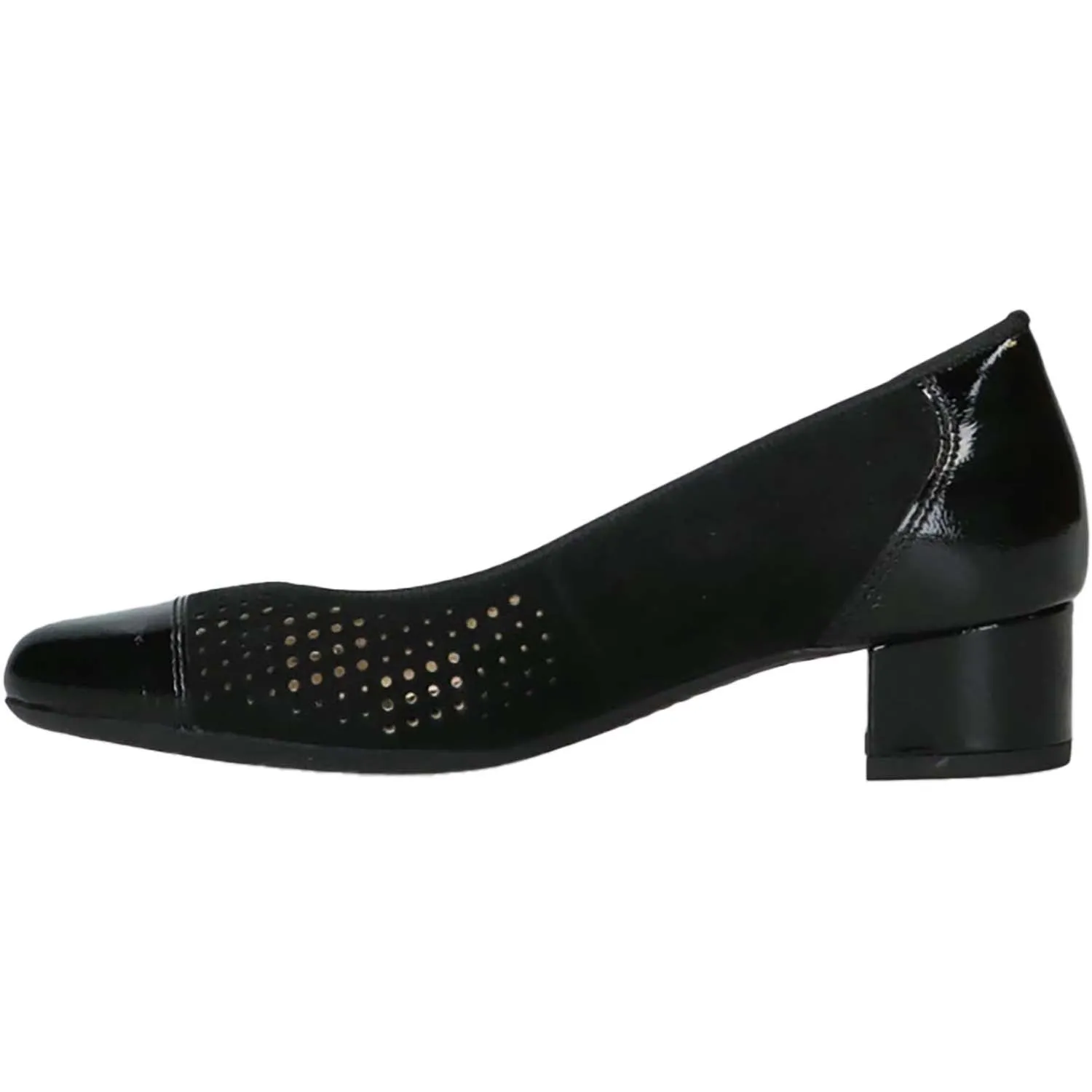 Women's Ara Nonie 3 Black Patent/Kid Suede