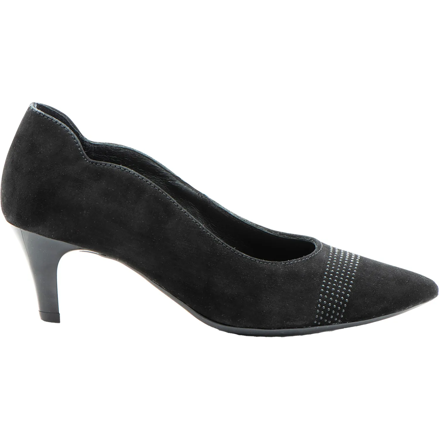 Women's Ara Ty Black Kid Suede