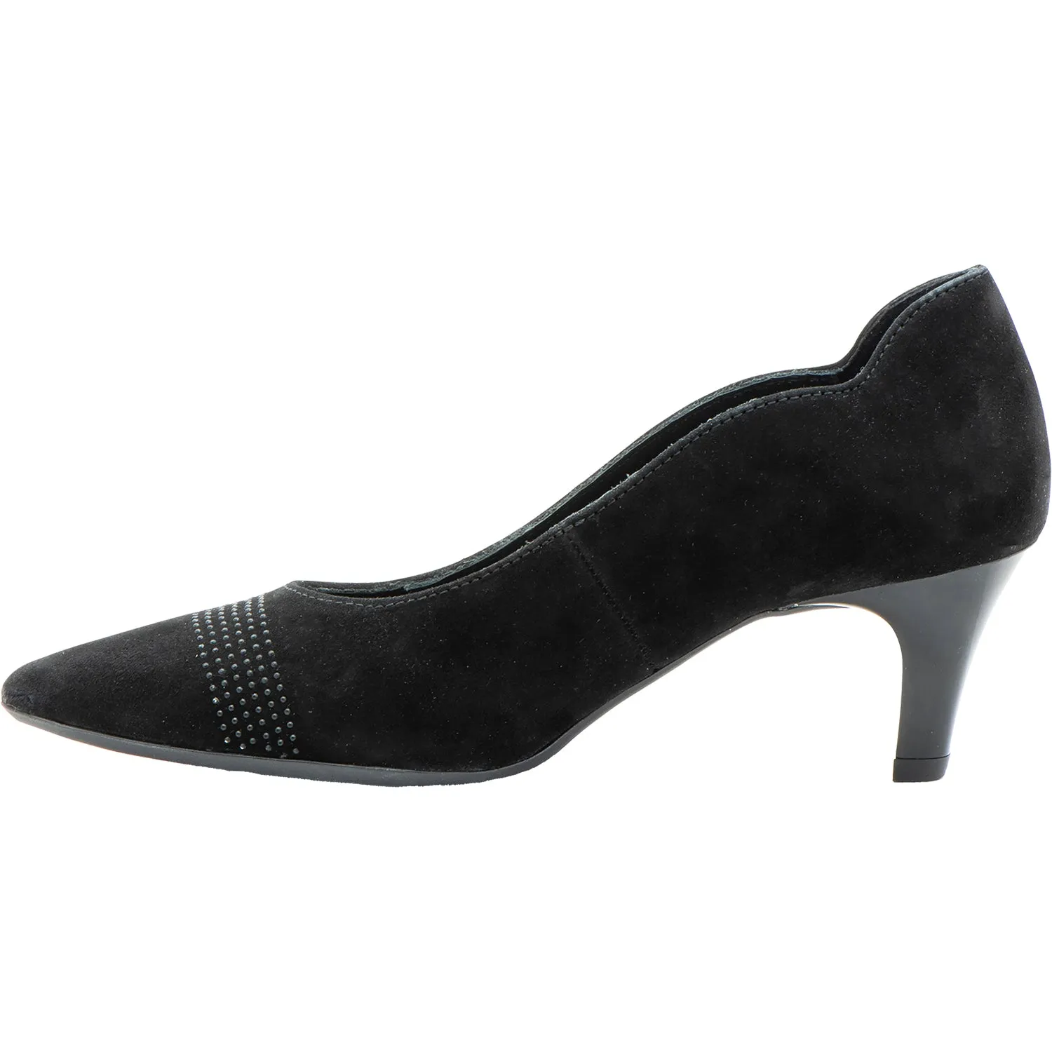 Women's Ara Ty Black Kid Suede