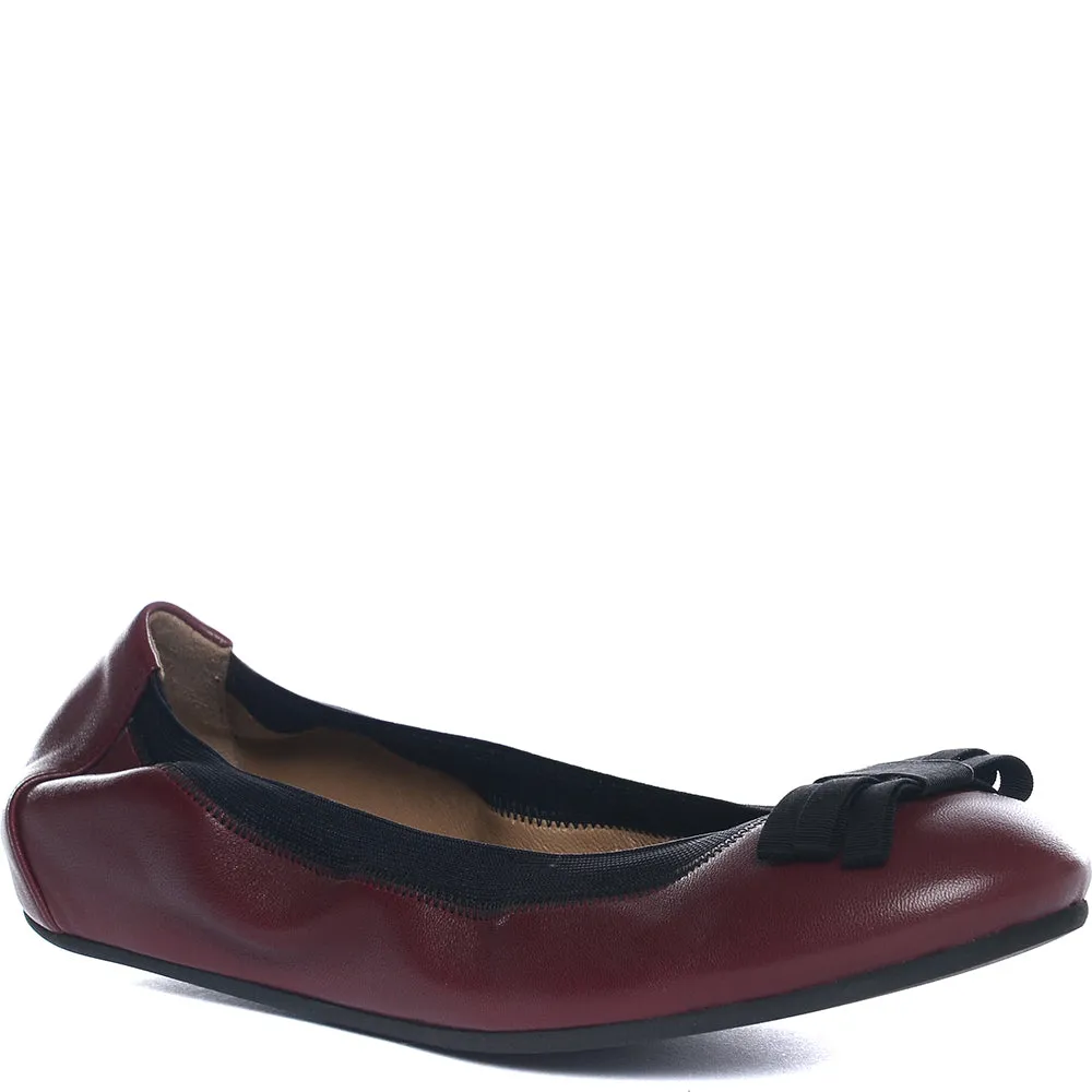 Womens Bally Beverli Ballerina Shoes in Red