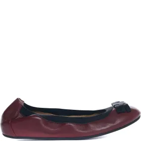 Womens Bally Beverli Ballerina Shoes in Red