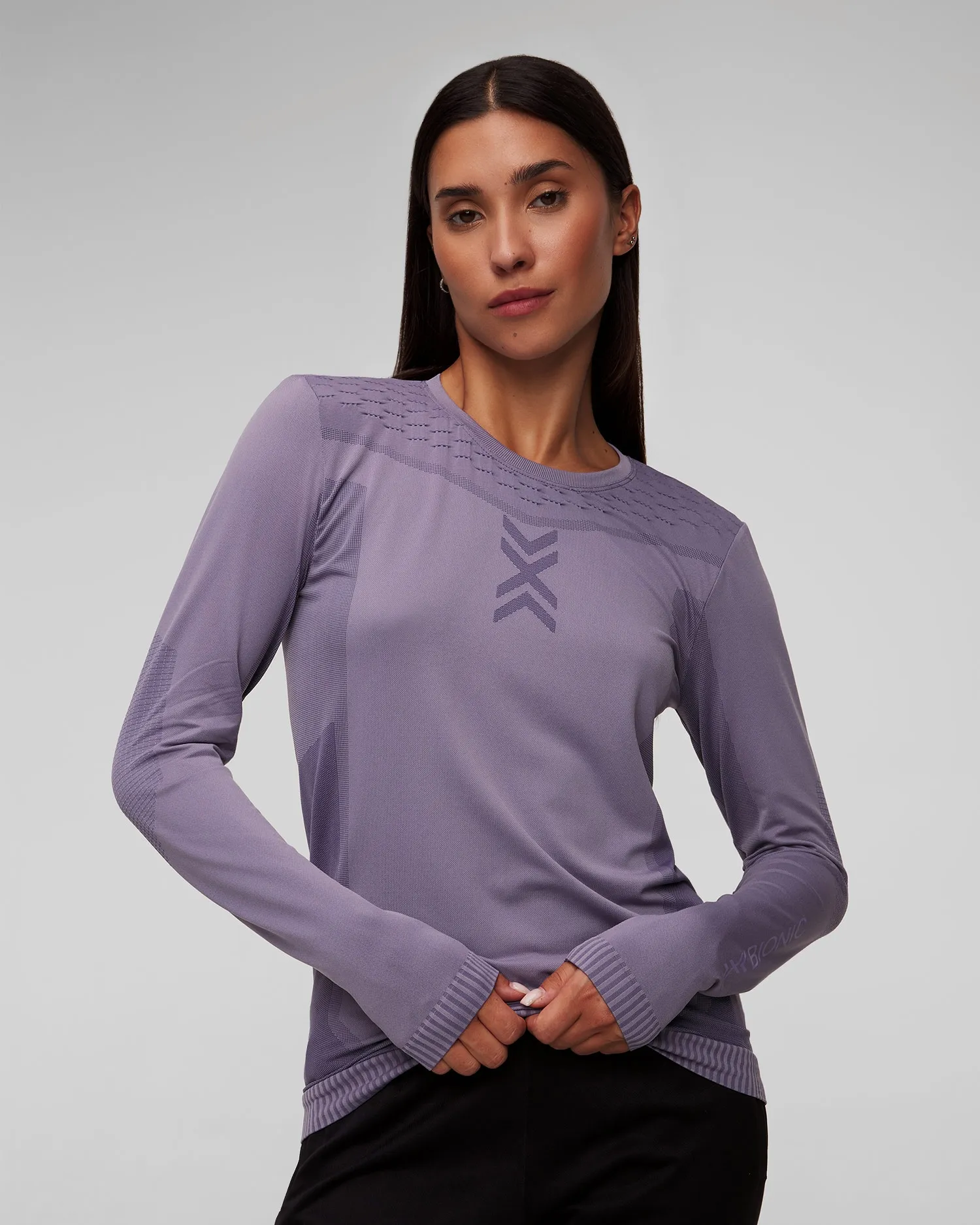 Women’s grey longsleeve X-Bionic X-Ential Shirt LS y1x9w24w-p096