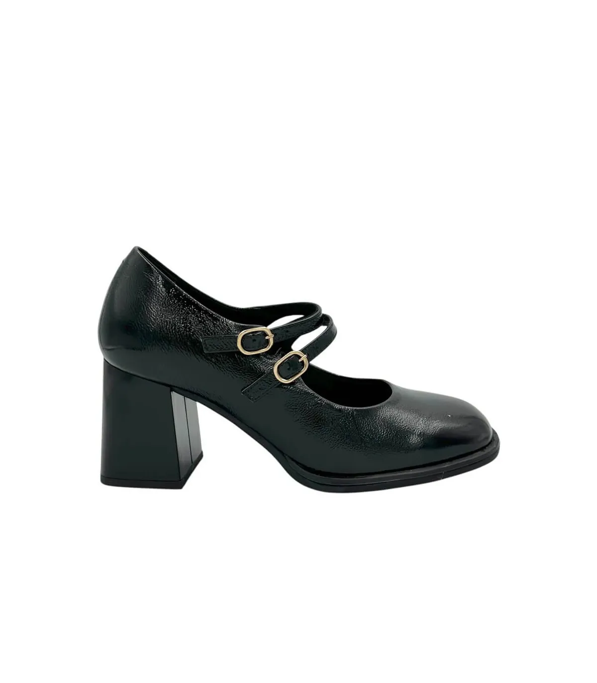 Women's patent leather heel barette Ragazza - 076