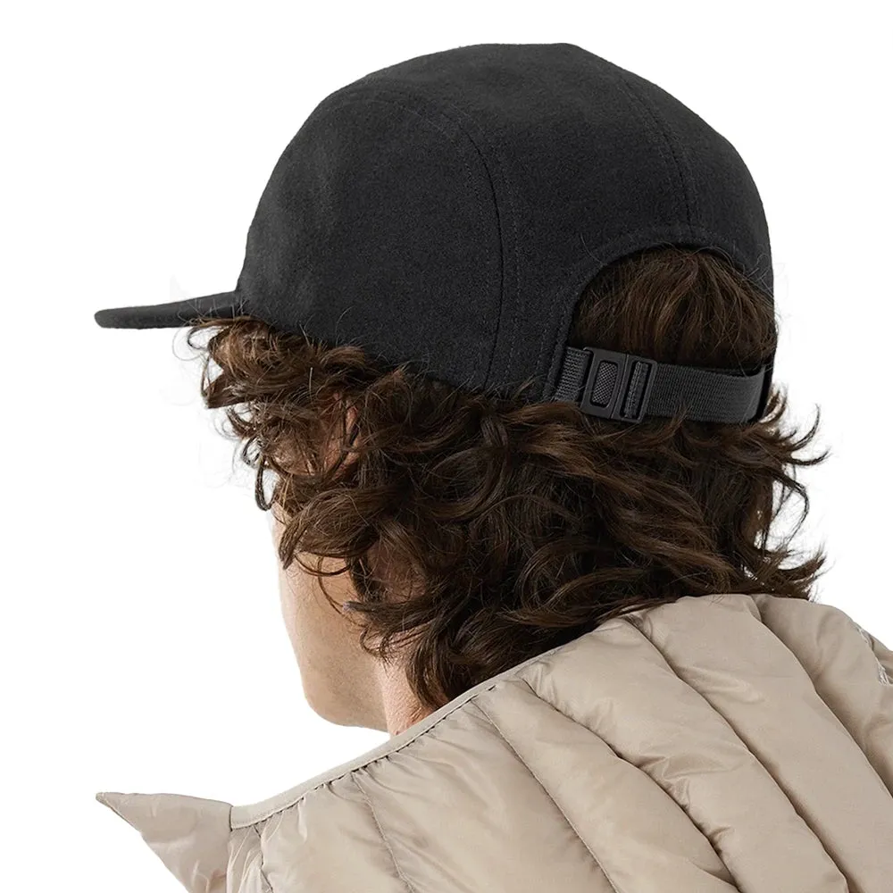 Wool Calidum 5 Panel Hat - Black