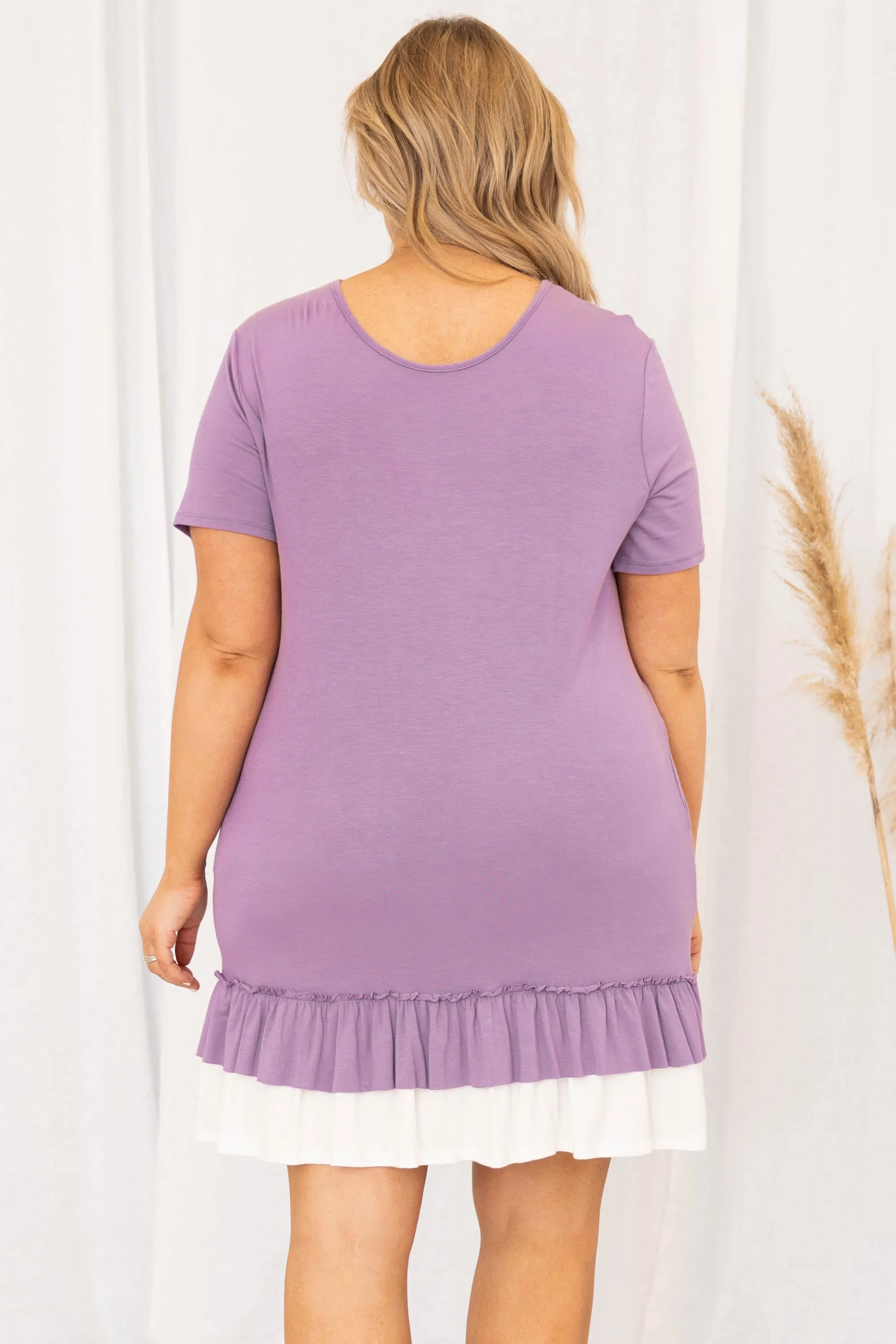 World Dress in Dusty Lilac - Shop Now