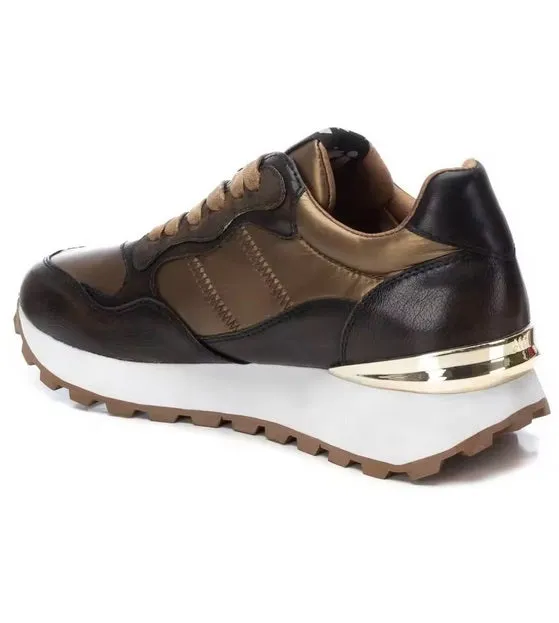 XTI (AW24) Trainer with Metallic Inserts 143407 - Bronze