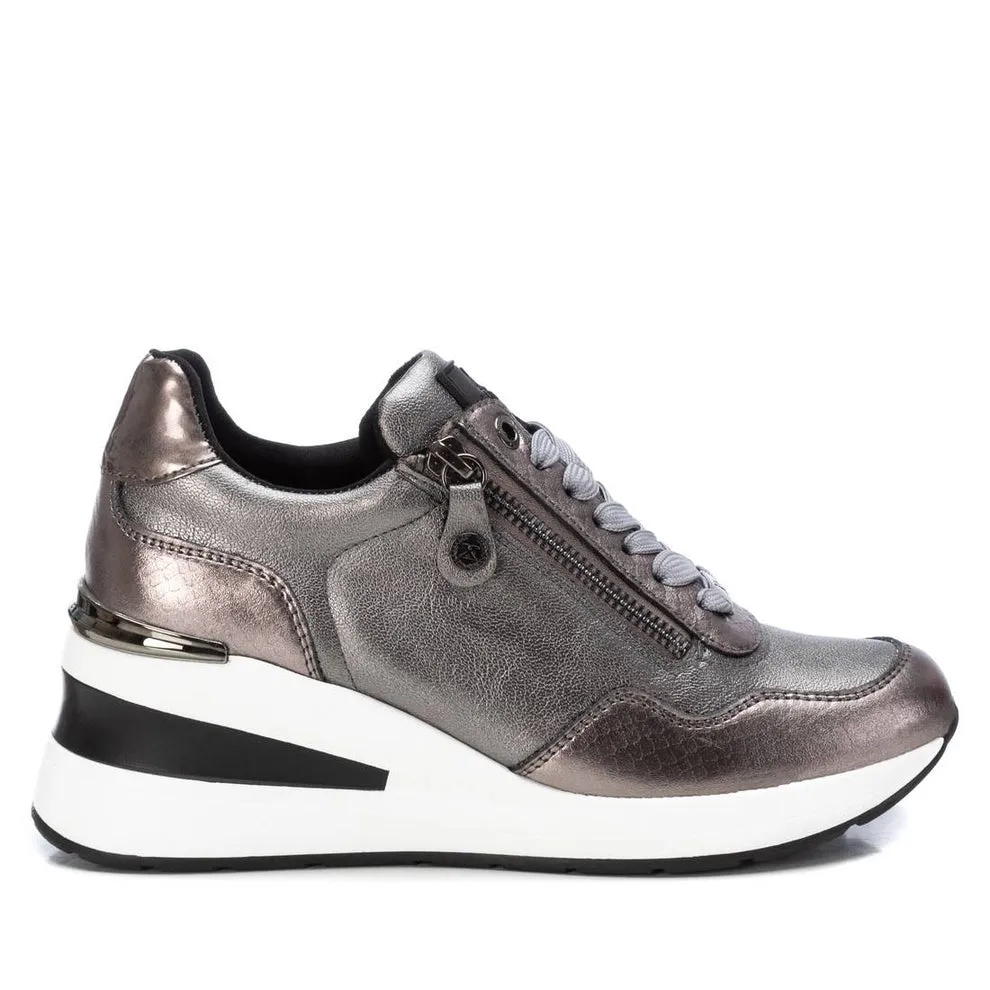 Xti Pewter wedge Trainer 143074