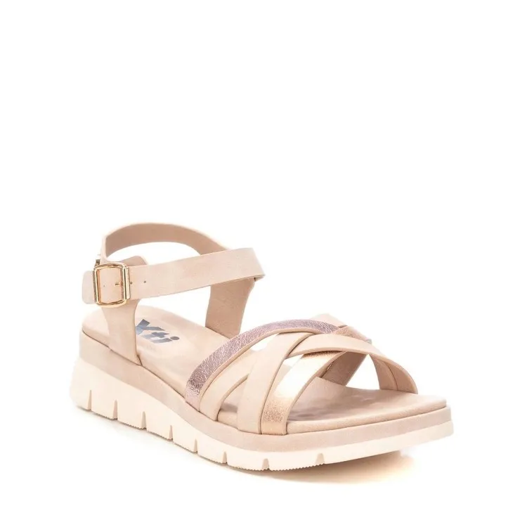 XTI Women's Flat Nude Sandals - Style 142704