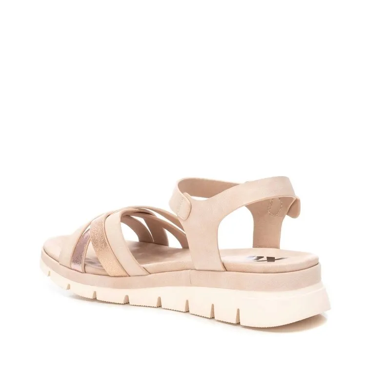 XTI Women's Flat Nude Sandals - Style 142704