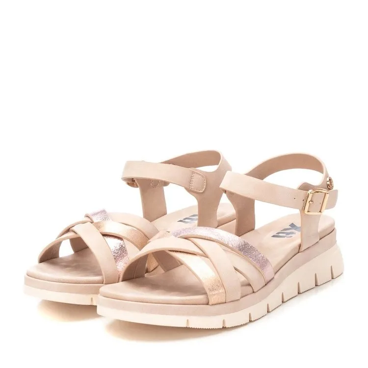 XTI Women's Flat Nude Sandals - Style 142704