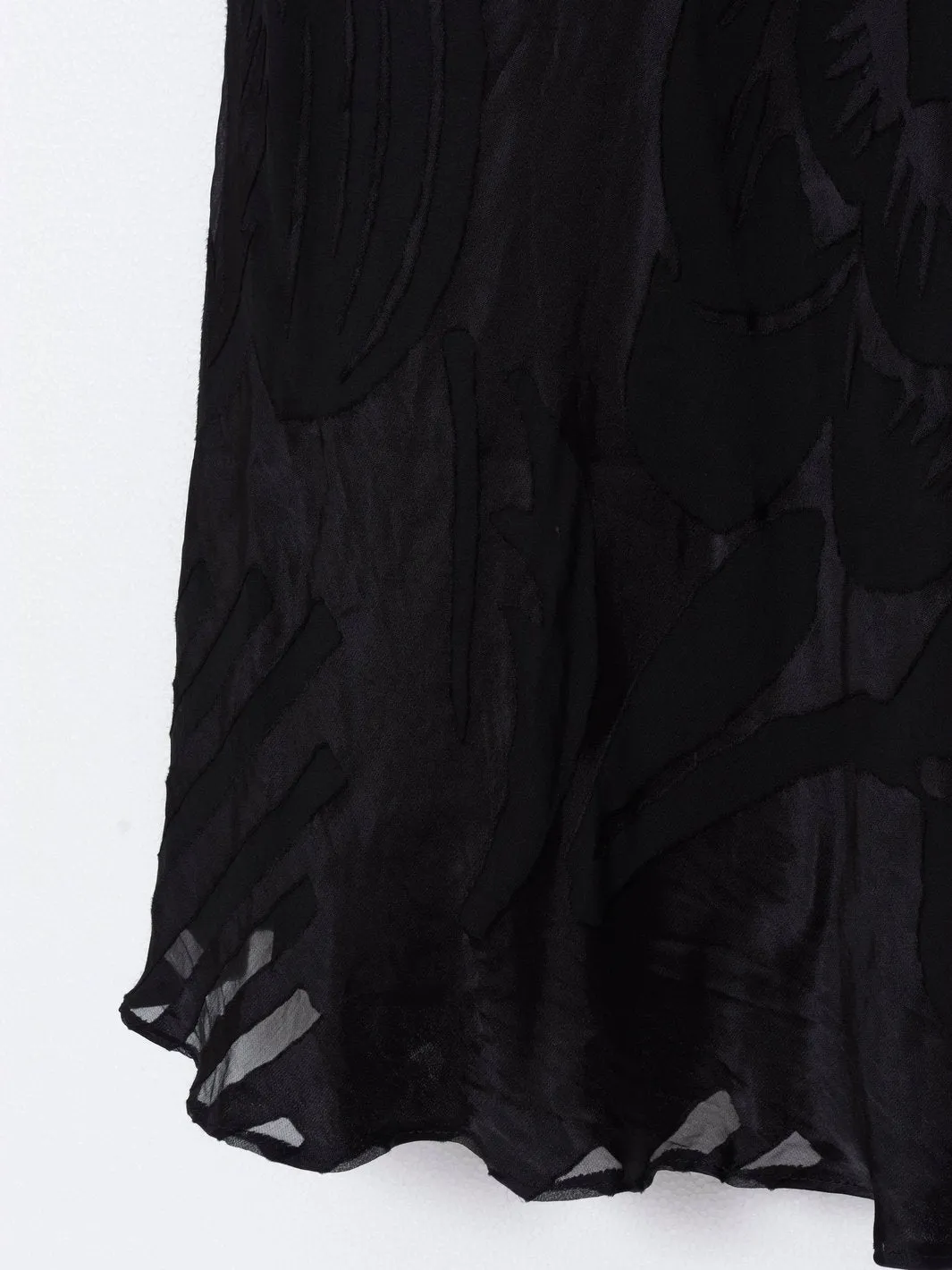 Y2K John Galliano black silk blend dress.