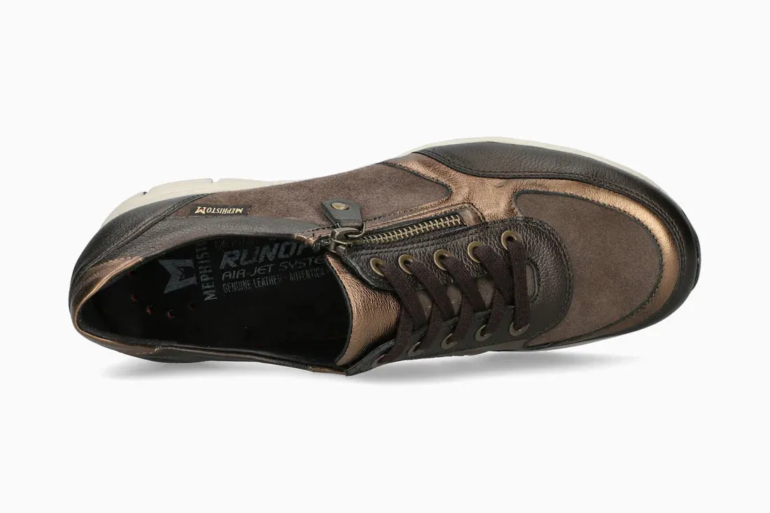  Ylona Zipper Sneaker in Bronze  