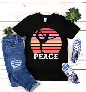 Yoga Peace Retro Shirt Modest Men Women Motivational Positive Mind Vibe