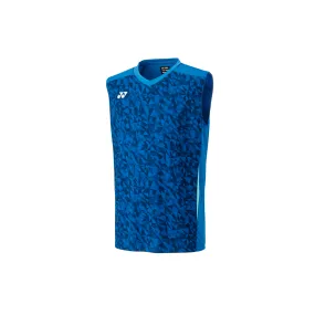 Yonex Japan Men's Blue Sleeveless Sports Top 10556EX - National Badminton/Sports